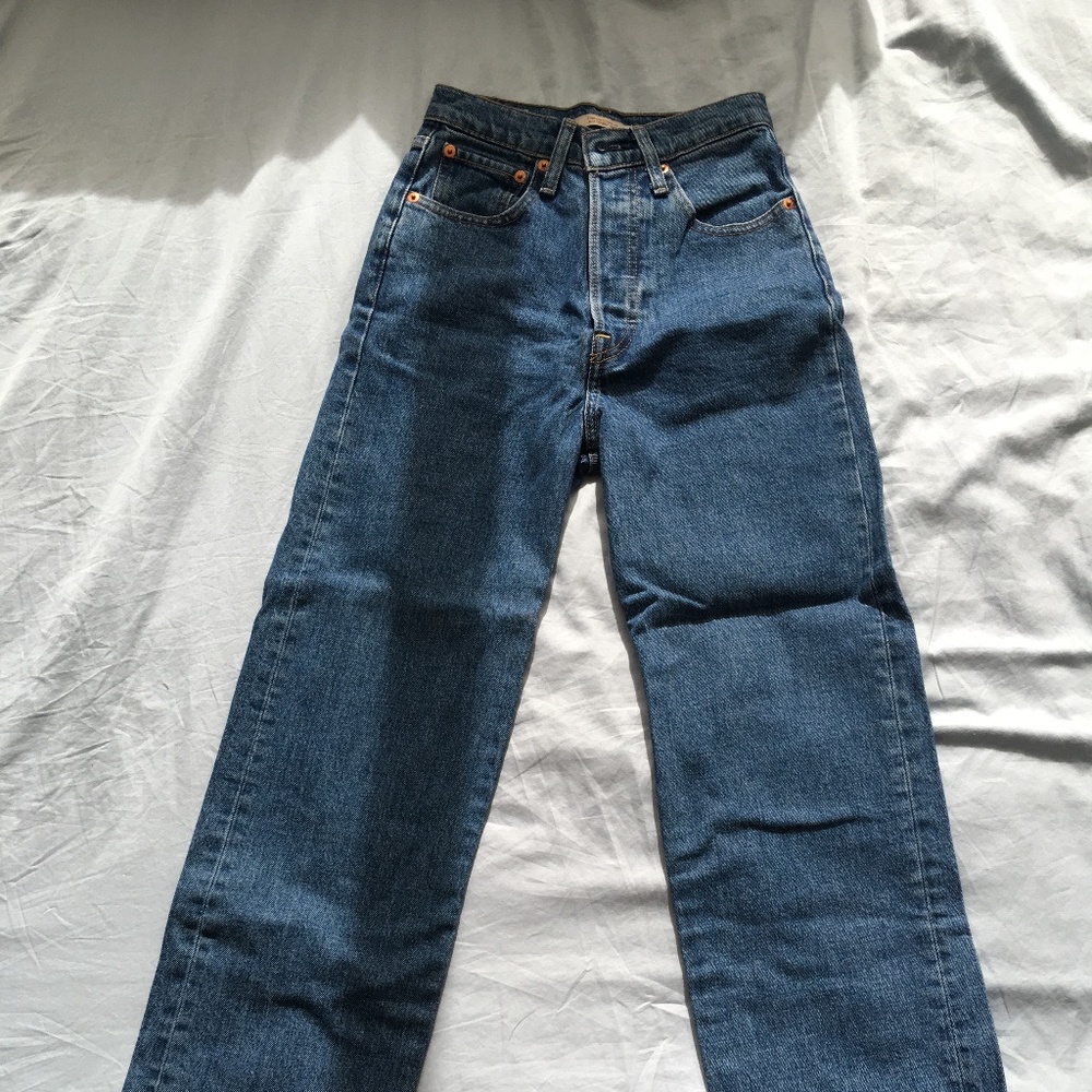 Levi's Ribcage Straight Ankle Jeans (Georgie, 24)